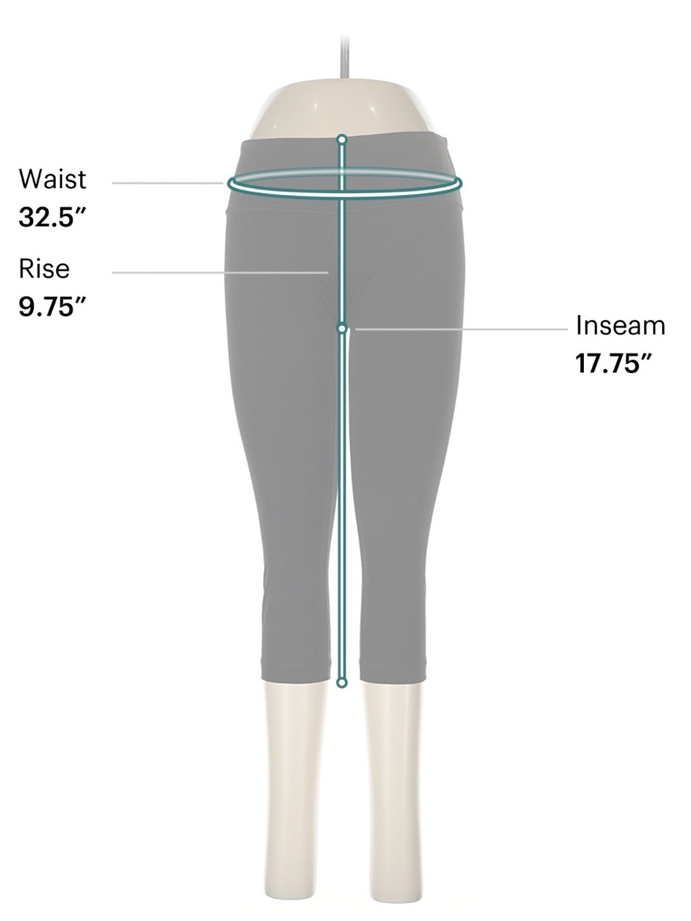 Lululemon Black Capri Leggings Size 8 - Picture 7 of 8